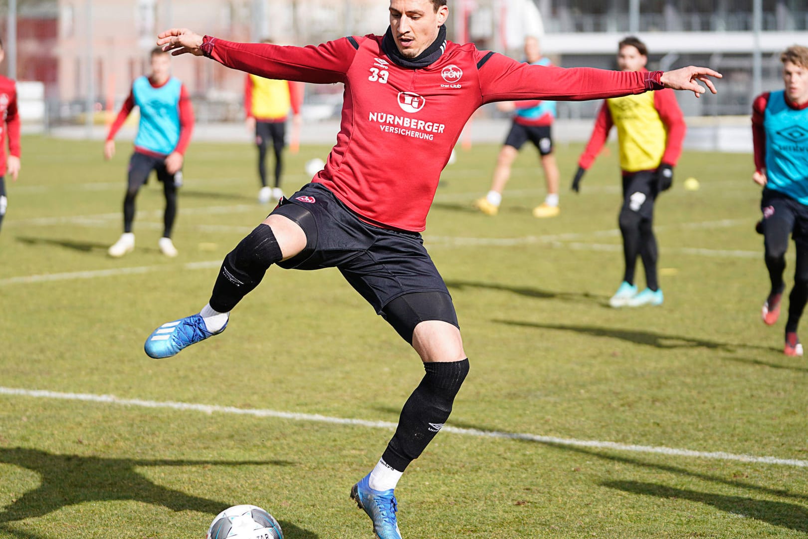 Training beim 1.FC Nürnberg: Wann der "Club" wieder Mannschaftstraining am Valznerweiher Sportpark macht, steht noch nicht fest.