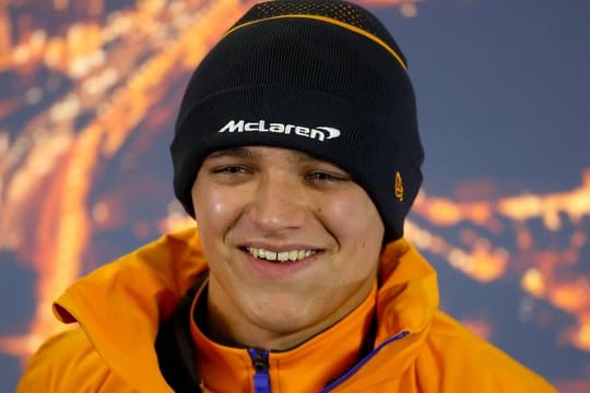 Wird sich eine Glatze schneiden lassen: Formel-1-Fahrer Lando Norris von McLaren.