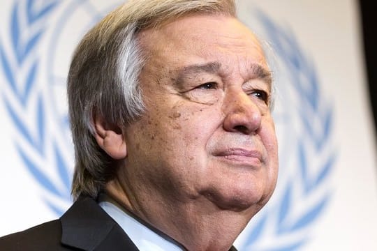"Die Welt steht vor einer noch nie dagewesenen Prüfung", sagt UN-Chef Guterres.