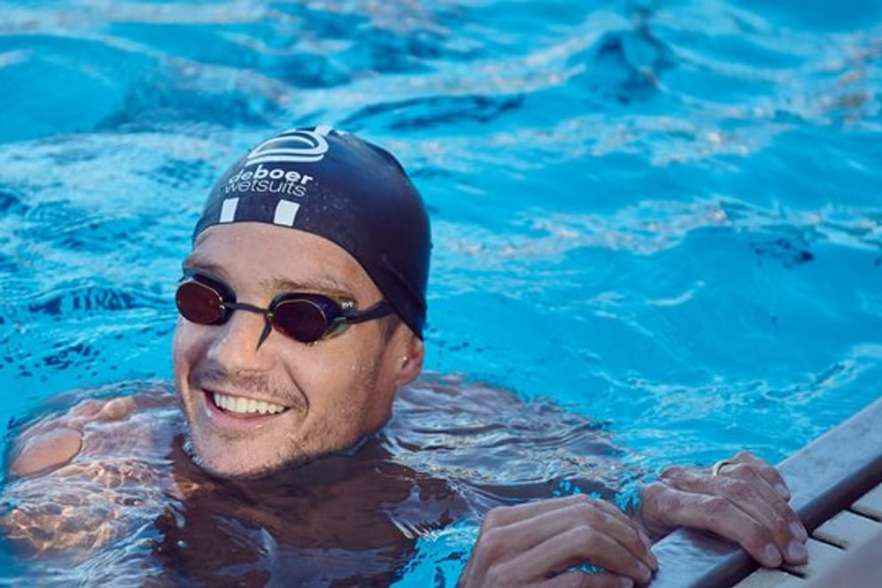 Im eigenen Pool will Jan Frodeno 3,8 Kilometer schwimmen.