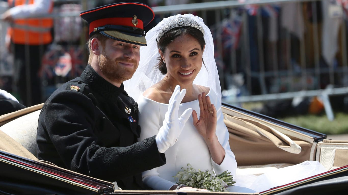 19. Mai 2018: Prinz Harry und Herzogin Meghan bei ihrer Hochzeit in Windsor.