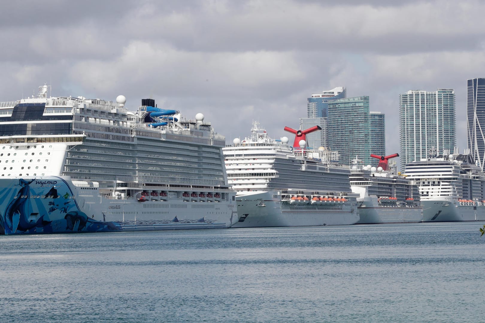 Kreuzer legen in Miami an: Florida hatte sich zunächst dagegen gesperrt, dass zwei Schiffe im Hafen von Port Lauderdale anlaufen dürfen.