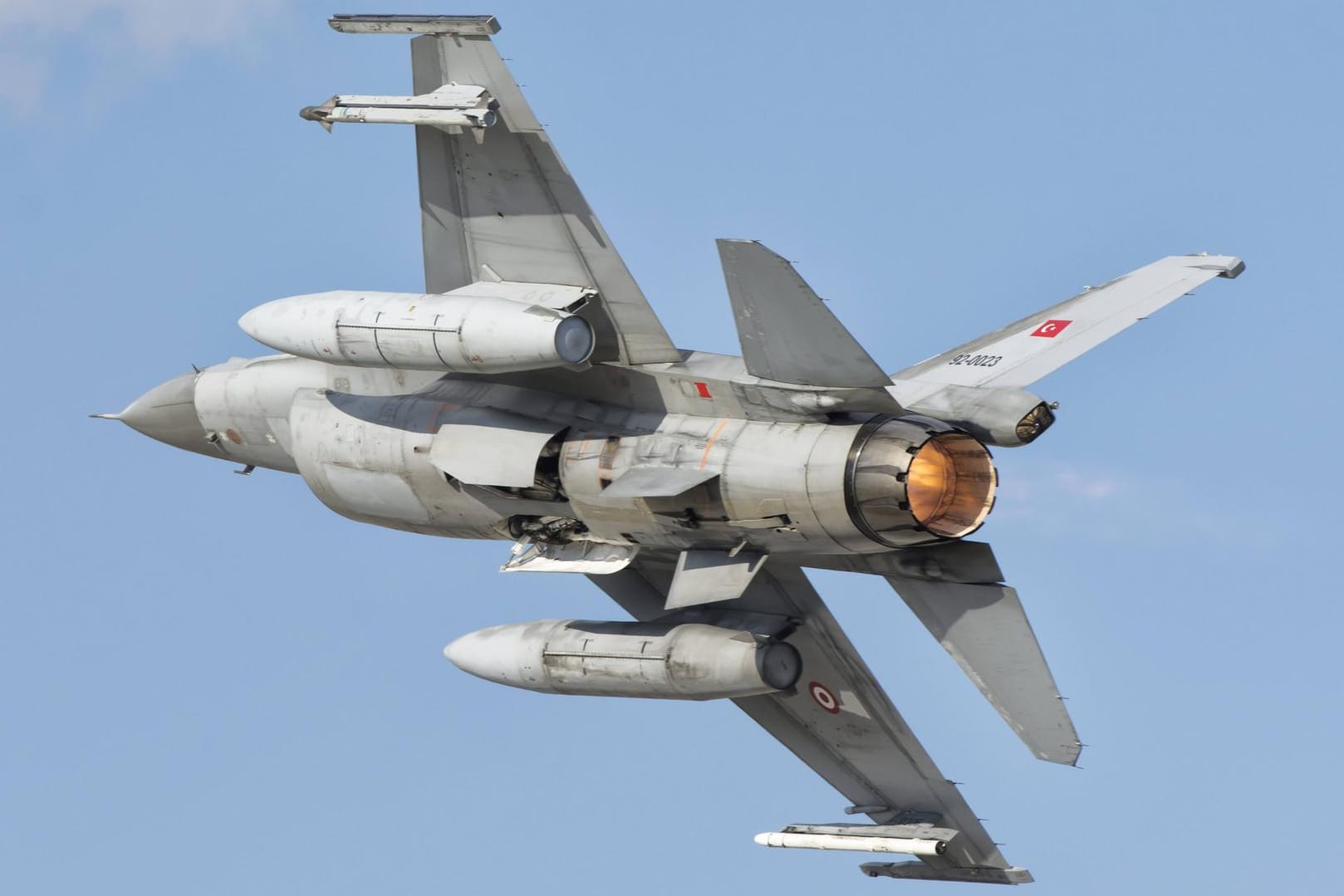 Eine F-16 der türkischen Luftwaffe (Symbolbild).