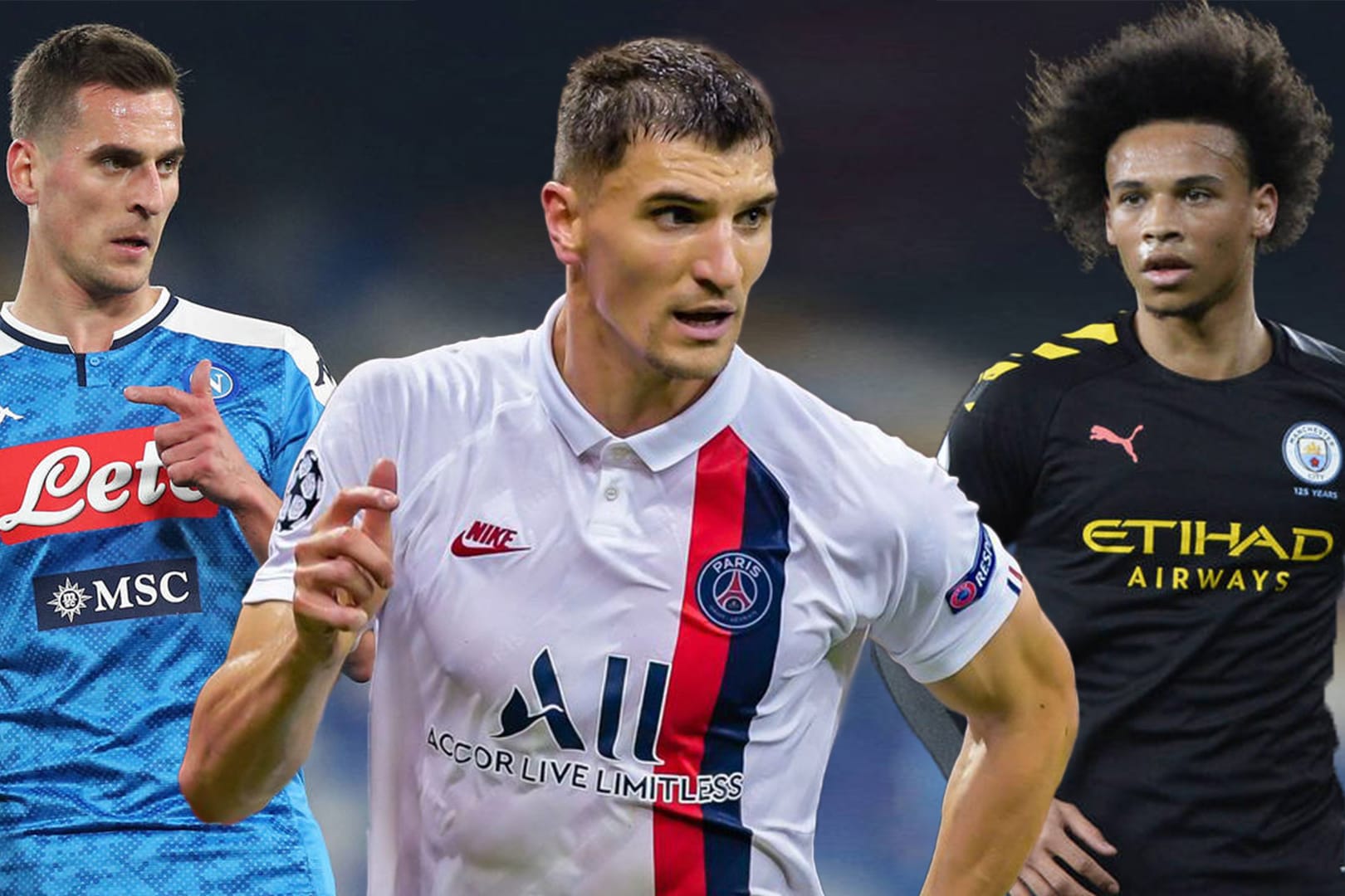 Arkadiusz Milik, Thomas Meunier, Leroy Sané: Sehen wir diese Profis bald in der Bundesliga? Klicken Sie sich durch unsere Fotoshow der Transfergerüchte.