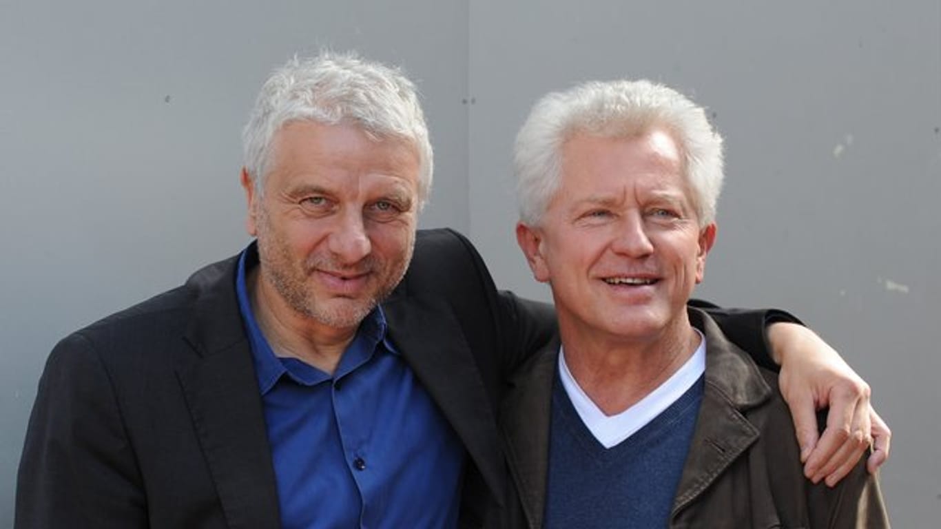 Udo Wachtveitl (als Kommissar Leitmayr, l) und Miroslav Nemec (als Kommissar Batic) ermitteln in München.