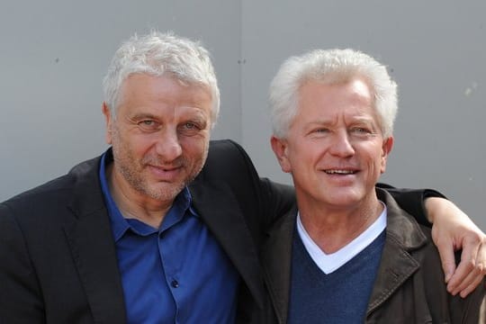 Udo Wachtveitl (als Kommissar Leitmayr, l) und Miroslav Nemec (als Kommissar Batic) ermitteln in München.
