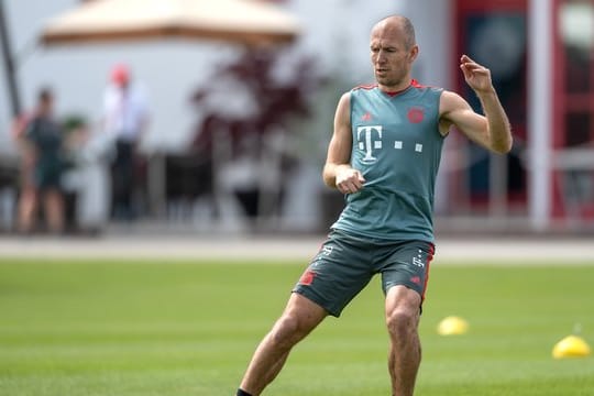 "Zurück" im Bayern-Training: Arjen Robben.