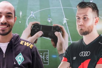 Erfolgreicher eSport-Trainer: Matthias "Stylo" Hietsch (r.) betreute Mohammed "MoAuba" Harkous auf dem Weg zum WM-Titel. Seit einigen Wochen coacht er auch die "eNationalmannschaft".