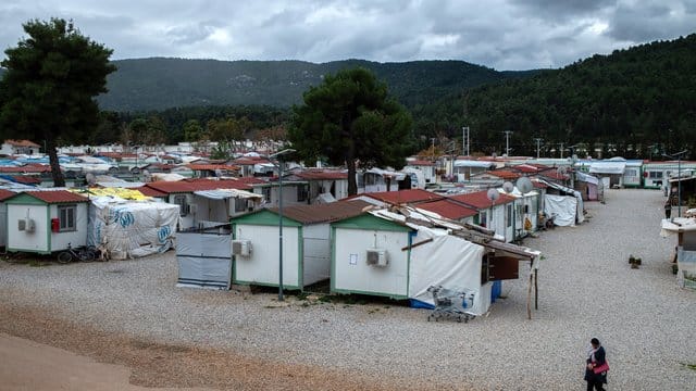 Das Flüchtlingslager "Gerakini" in Malakasa nahe Athen.
