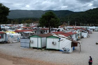 Das Flüchtlingslager "Gerakini" in Malakasa nahe Athen.