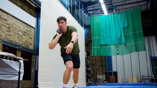 Kugelstoßer David Storl beim Training.