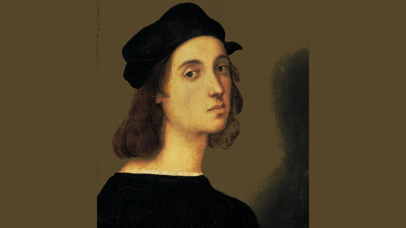 Raffael, Selbstporträt, 1509, Öl auf Holz, Florenz, Galleria degli Uffizi.