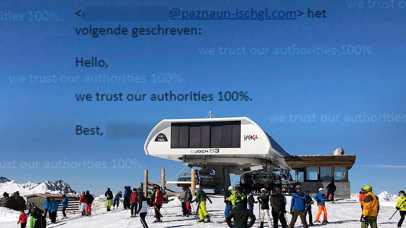 Antwort aus Ischgl: "We trust our authorities 100%" – Wir vertrauen unseren Behörden hundertprozentig. Das erwiderte der Tourismusverband auf die eindringlichen Hinweise, die isländischen Behörden zu kontaktieren.