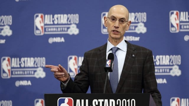 Kann derzeit keine Aussage zur Länge der Zwangskpause in der NBA machen: Adam Silver. Kann derzeit keine Aussage zur Länge der Zwangskpause in der NBA machen: Adam Silver.