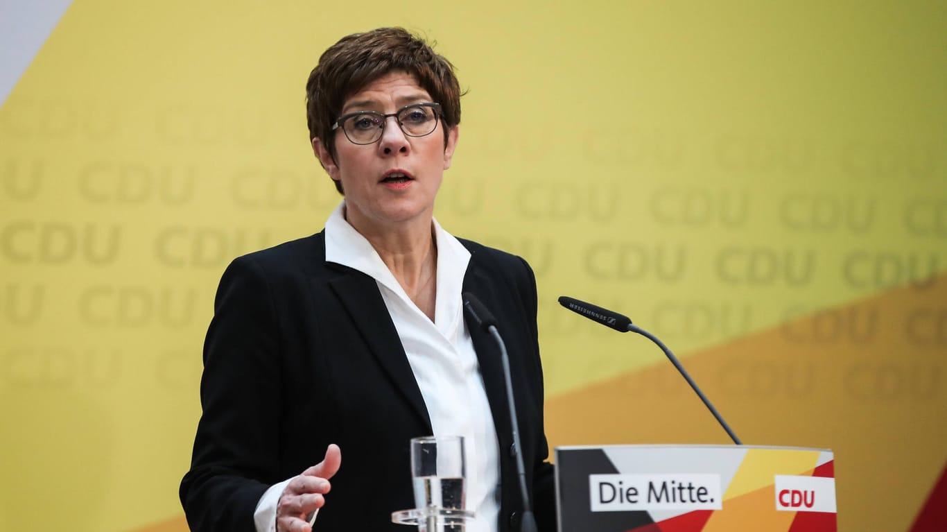 Annegret Kramp-Karrenbauer: Die Union um die CDU-Parteichefin steht in aktuellen Prognosen gut da.