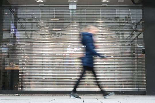 Geschlossenes Geschäft auf der Frankfurter Zeil