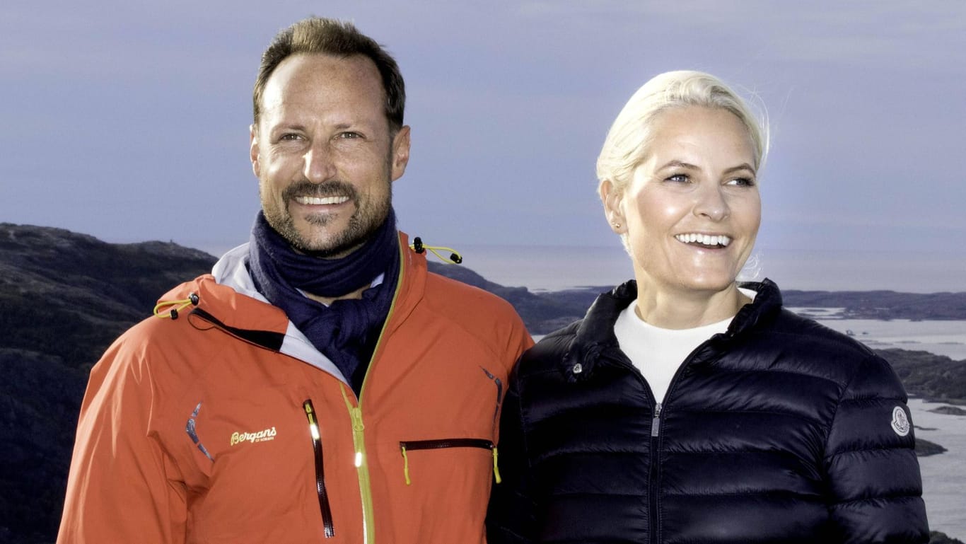 Kronprinz Haakon und Kronprinzessin Mette-Marit: Sie genießen die Osterferien im Schnee.