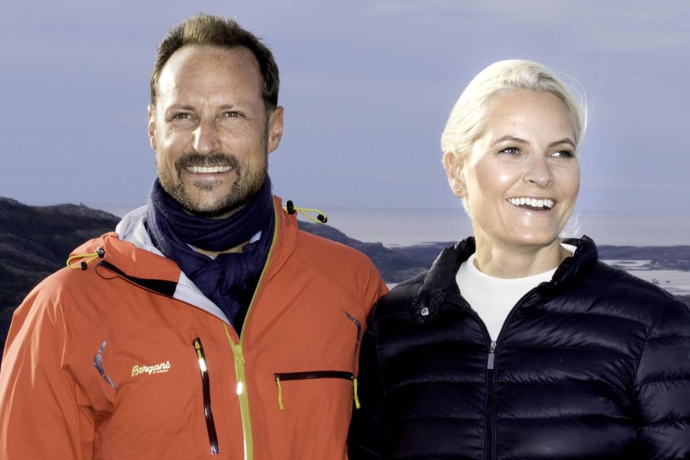 Kronprinz Haakon und Kronprinzessin Mette-Marit: Sie genießen die Osterferien im Schnee.
