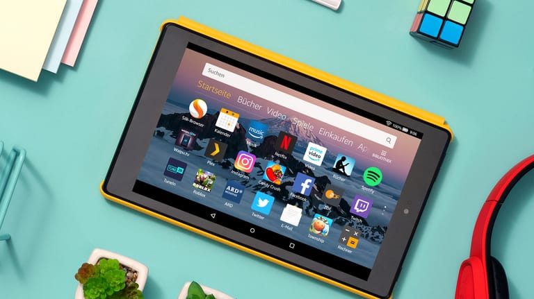 Das Amazon-Tablet Fire HD 8: Heute ist das Tablet mit 32 GB Speicher stark reduziert im Angebot.