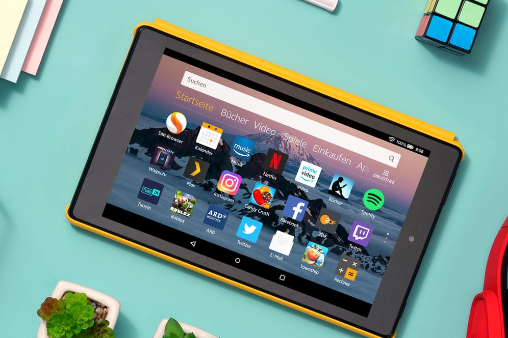 Das Amazon-Tablet Fire HD 8: Heute ist das Tablet mit 32 GB Speicher stark reduziert im Angebot.