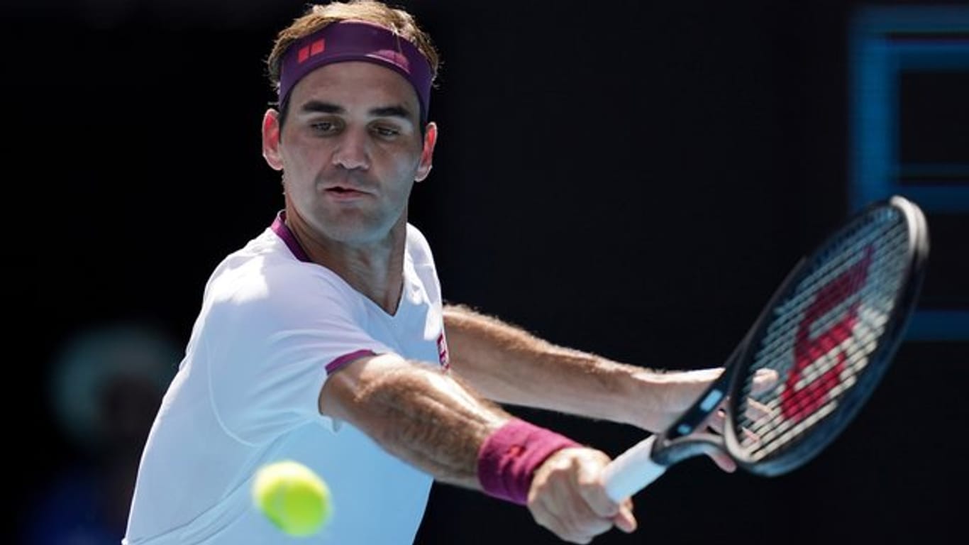 Roger Federer bei den Australian Open 2020.