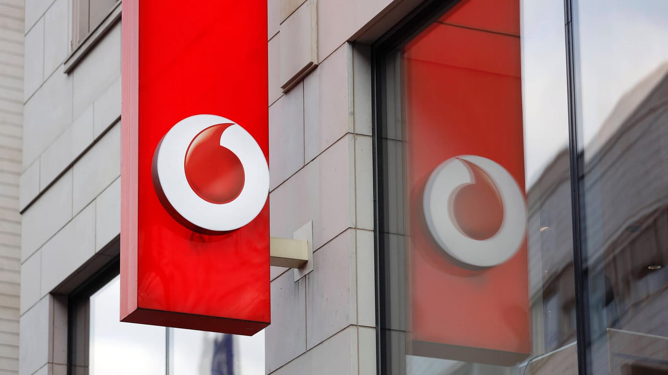 Das Logo von Vodafone: Das Unternehmen schenkt Kunden in systemrelevanten Berufen 100 GB Datenvolumen.