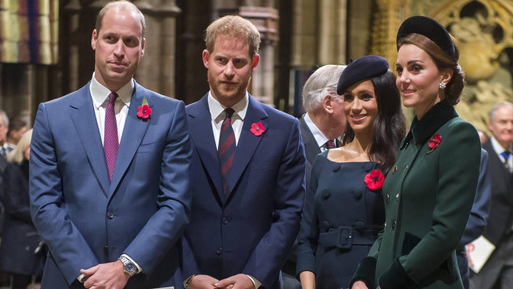 William, Harry, Meghan und Kate: Gemeinsam werden die royalen Paare das diesjährige Osterfest nicht verbringen. William, Harry, Meghan und Kate: Gemeinsam werden die royalen Paare das diesjährige Osterfest nicht verbringen.