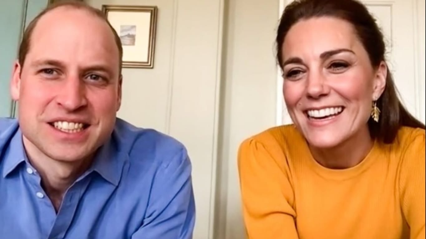 William und Kate: Die beiden Royals absolvierten einen Termin via Videotelefonie.