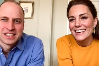 William und Kate: Die beiden Royals absolvierten einen Termin via Videotelefonie.