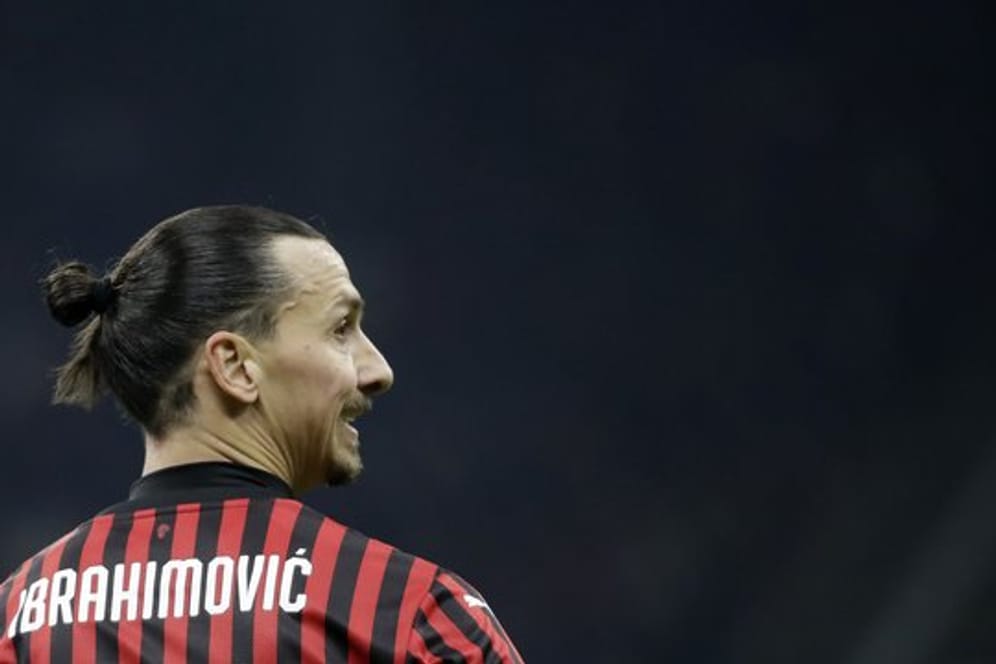 Hält sich in Schweden fit, wo weniger strikte Regelungen gelten als in Italien: Zlatan Ibrahimovic vom AC Mailand.