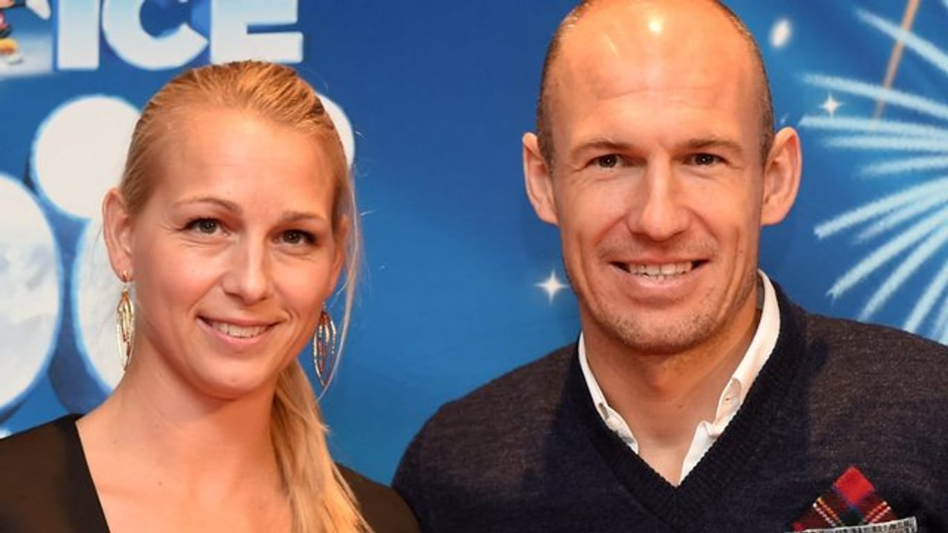 Arjen Robben und seine Frau Bernadien Eillert.