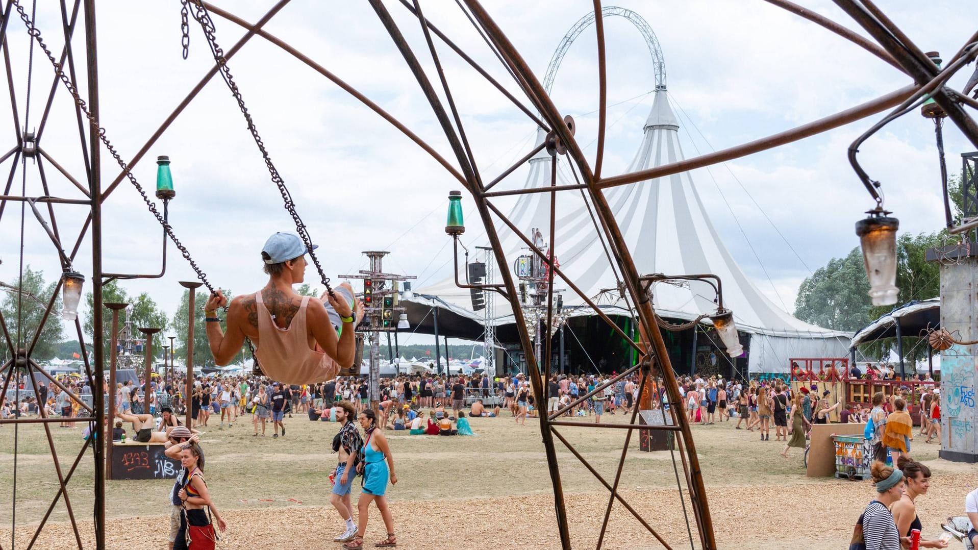 Ein großer Spielplatz für Erwachsenen: Die Fusion mit 70.000 Besuchern.