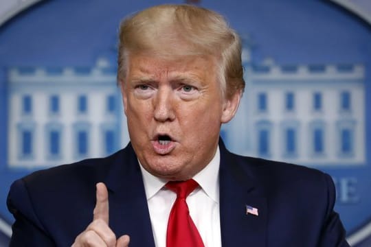 "Ich bin ziemlich sicher, dass wir auf dem Gipfel des Hügels sind": US-Präsident Donald Trump.
