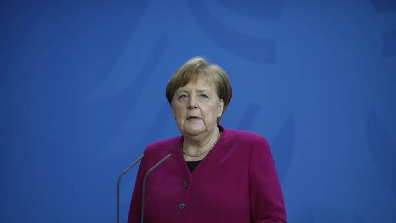 Kanzlerin Angela Merkel sieht nach den neuesten Infektionszahlen in der Corona-Krise "Anlass zu vorsichtiger Hoffnung".