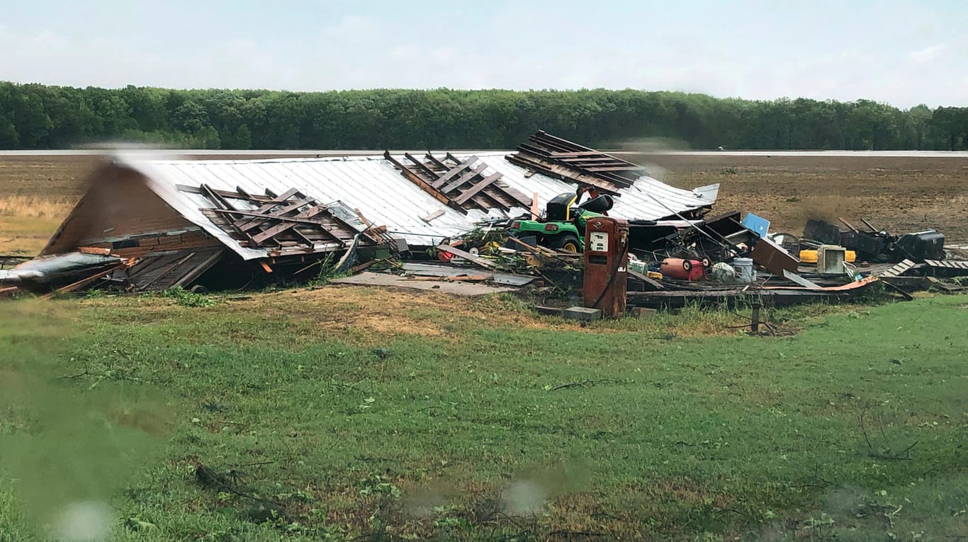 Mississippi: Ein Tornado zerstörte dieses Haus.