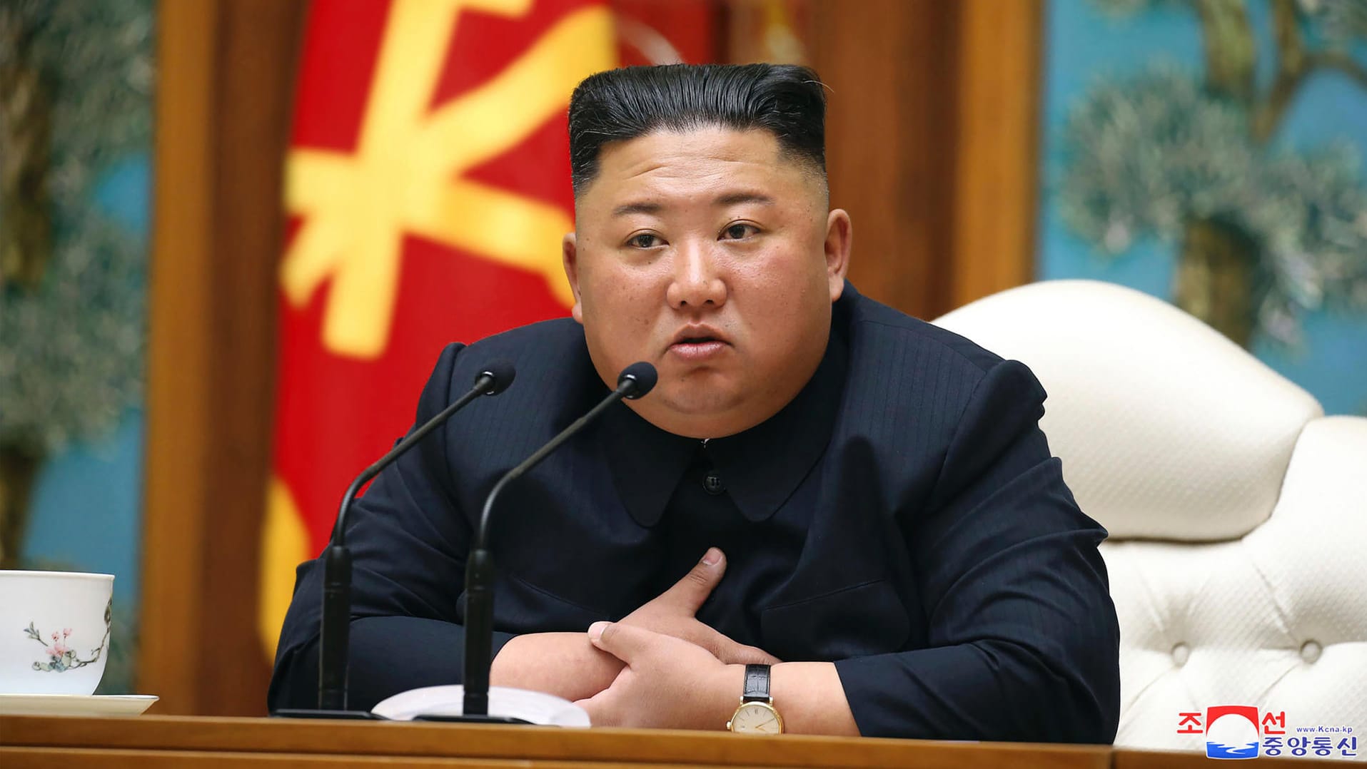 Kim Jong Un: Der nordkoreanische Machthaber behauptet, es gebe keine Coronavirus-Infektionen in seinem Land. Kim Jong Un: Der nordkoreanische Machthaber behauptet, es gebe keine Coronavirus-Infektionen in seinem Land.