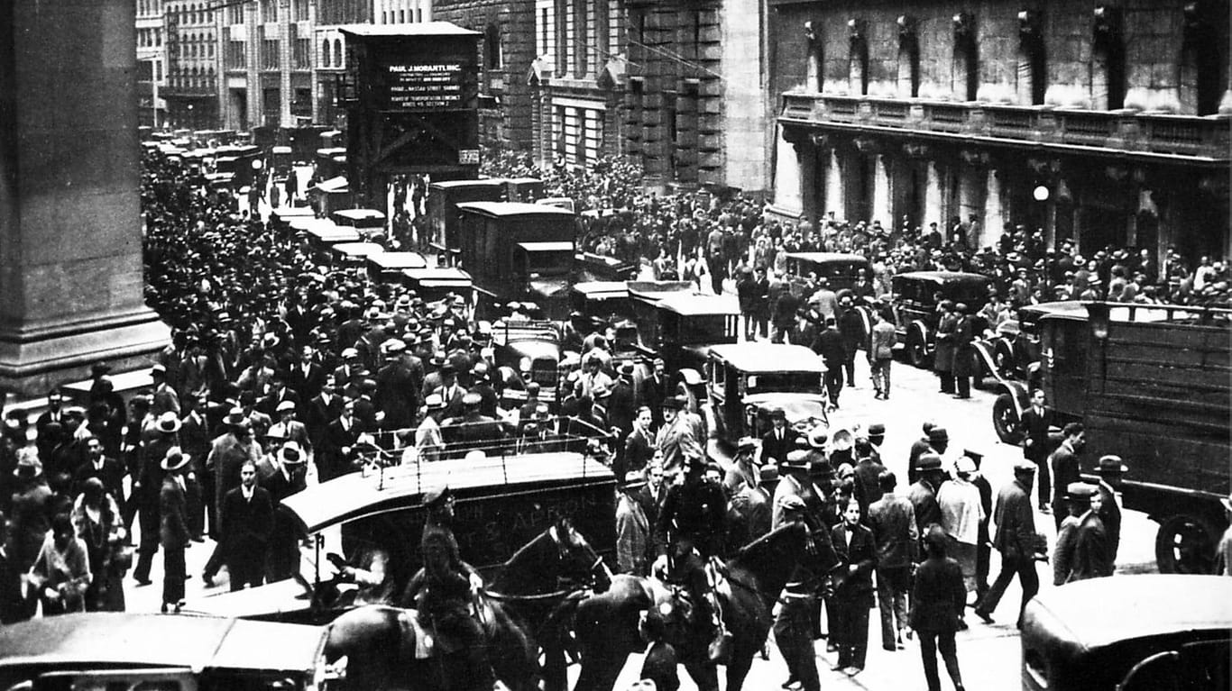 New Yorker Börse: 1929 kam es dort zum sogenannten Schwarzen Donnerstag.