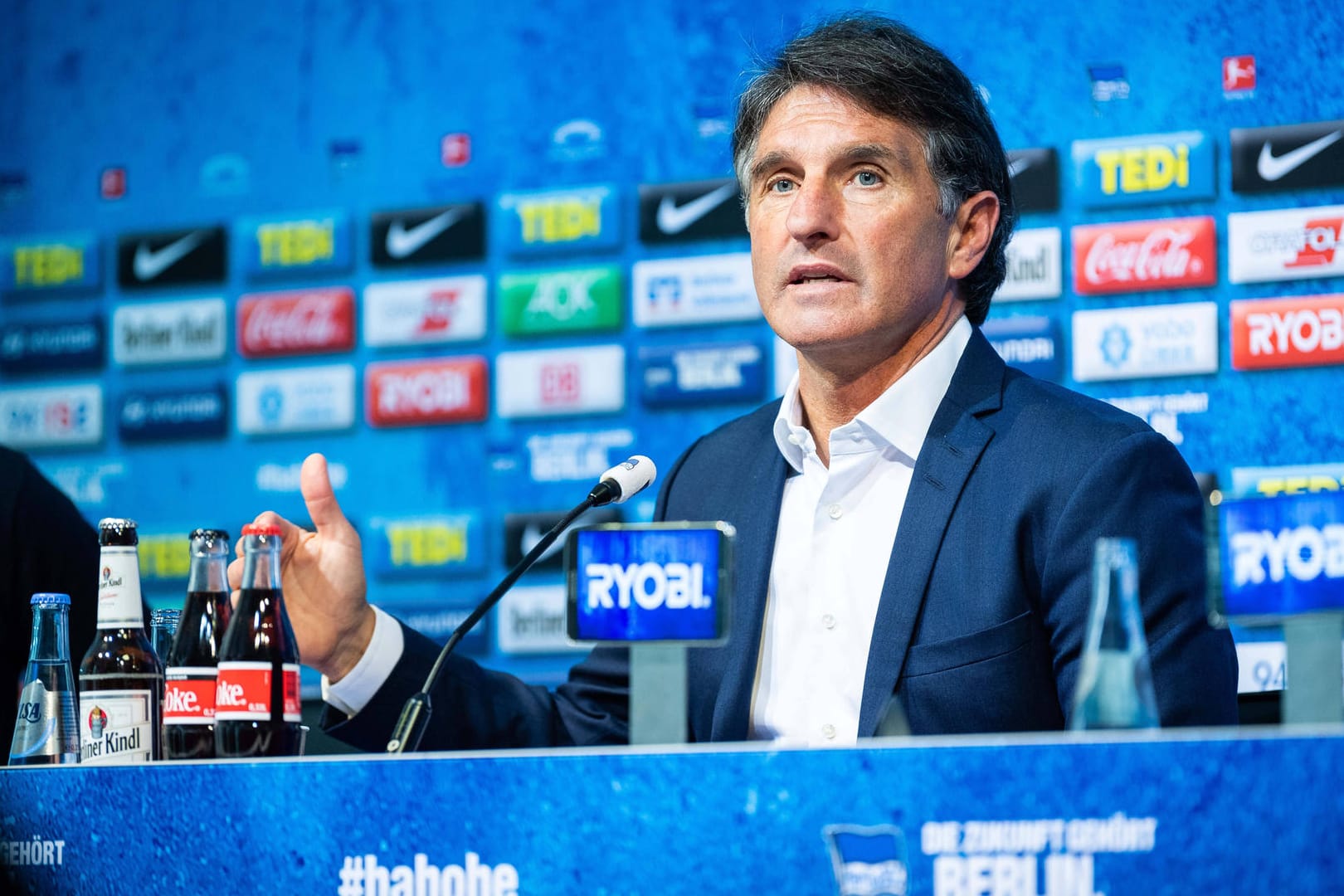 Neuer Hertha-Coach: Bruno Labbadia präsentierte sich bei seiner Vorstellung in Berlin voller Tatendrang.