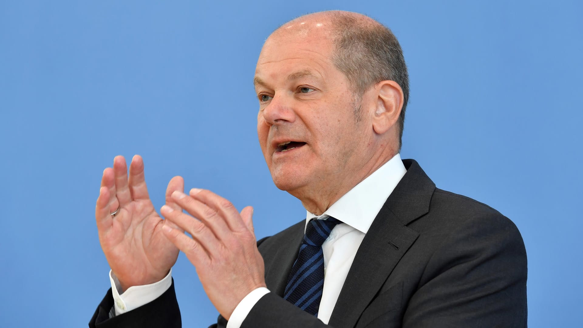 Auch Finanzminister Olaf Scholz sieht sich als geborenen Krisenmanager.