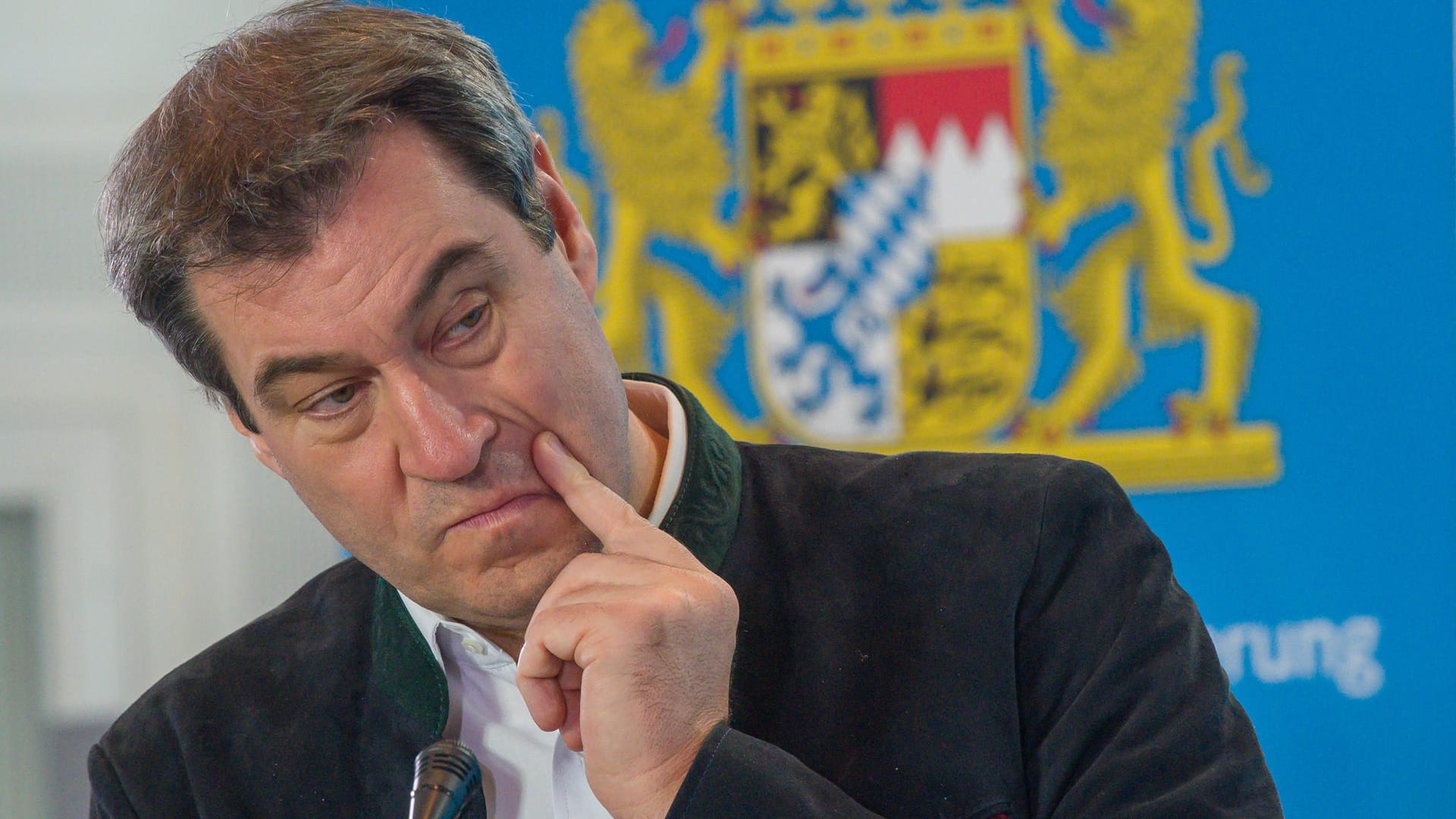 Auch Bayerns Ministerpräsident Markus Söder will, genau, einen guten Krisenmanager abgeben.