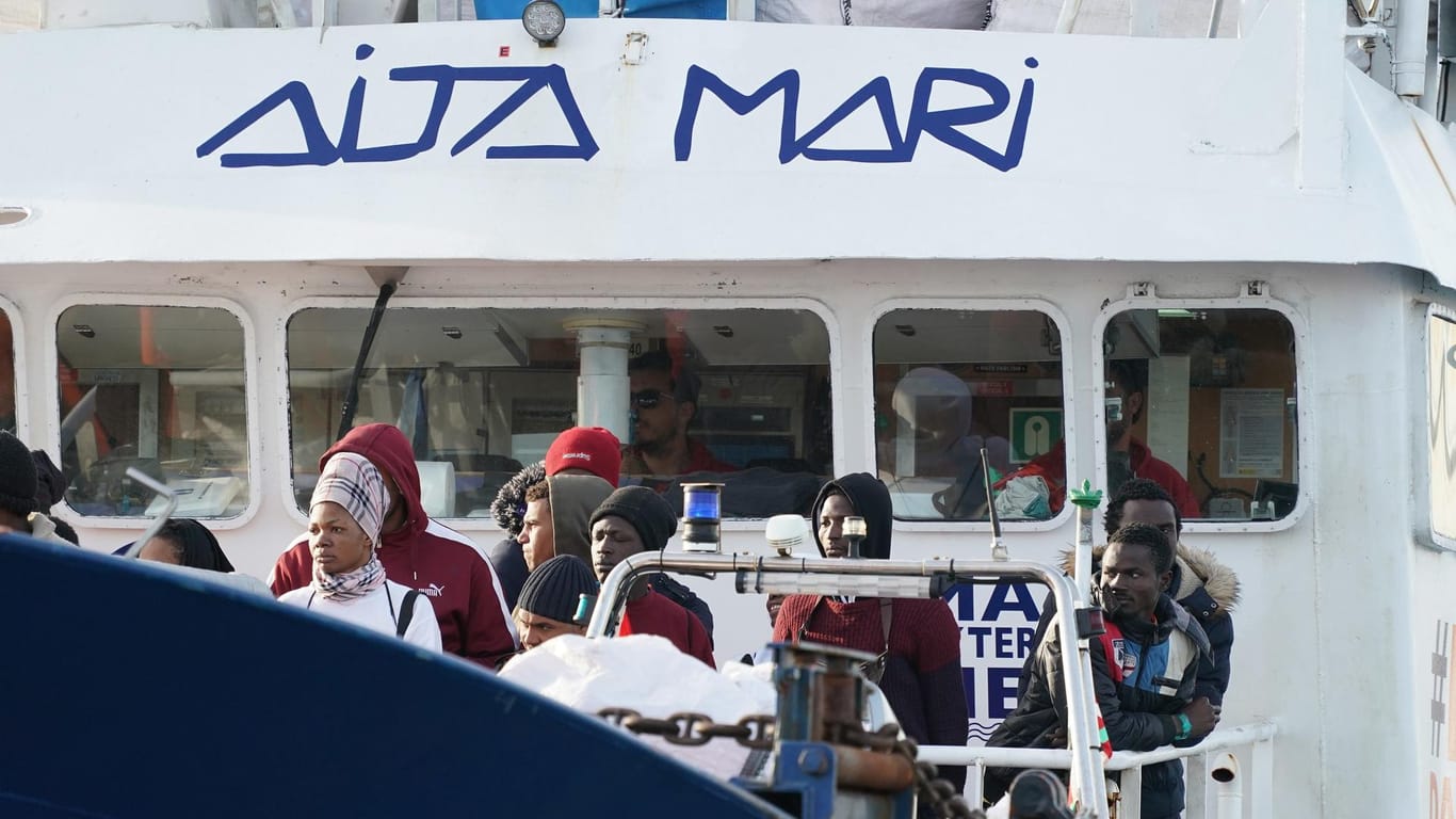 Rettungsschiff Aita Mari: 43 Menschen sind von dem Schiff gerettet worden, drüfen aber nicht an Land. (Symbolbild vom 13. Februar 2020)