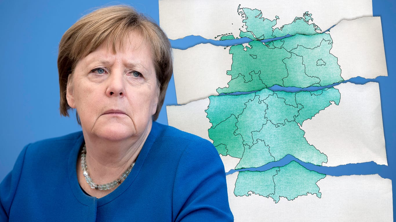 Angela Merkel und die Bundesländer: Konflikte brechen immer stärker auf.