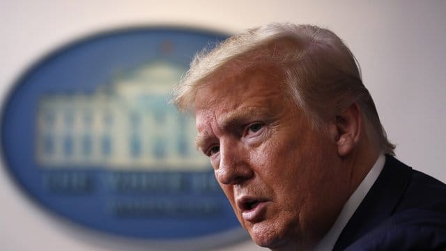 US-Präsident Donald Trump im Weißen Haus.