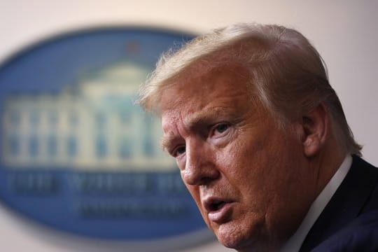 US-Präsident Donald Trump im Weißen Haus.
