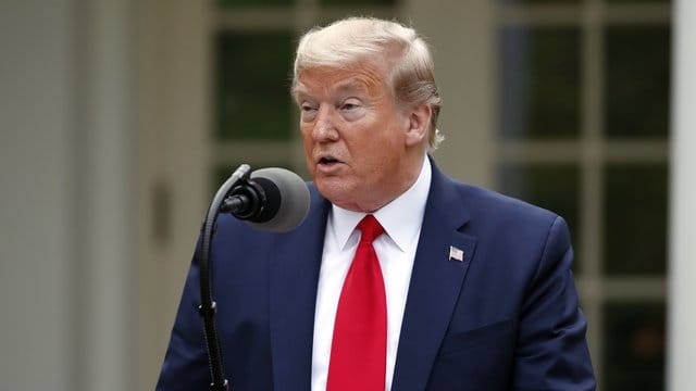 Präsident Donald Trump stoppt US-Beiträge an die WHO.