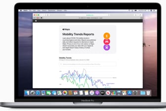 MacBook mit Bewegungsdaten: Apple veröffentlicht Mobilitätsdaten seiner Nutzer