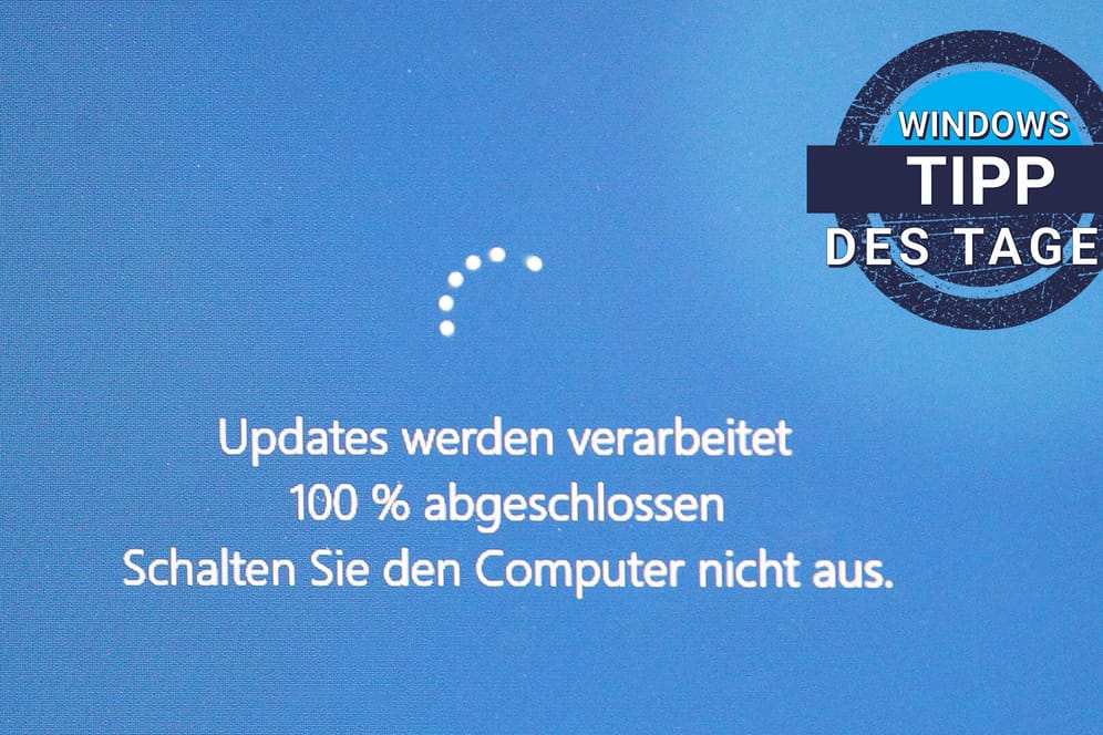 Ein Windows-10-Rechner wird aktualisiert: Die Update-Installation kann einige Zeit in Anspruch nehmen.