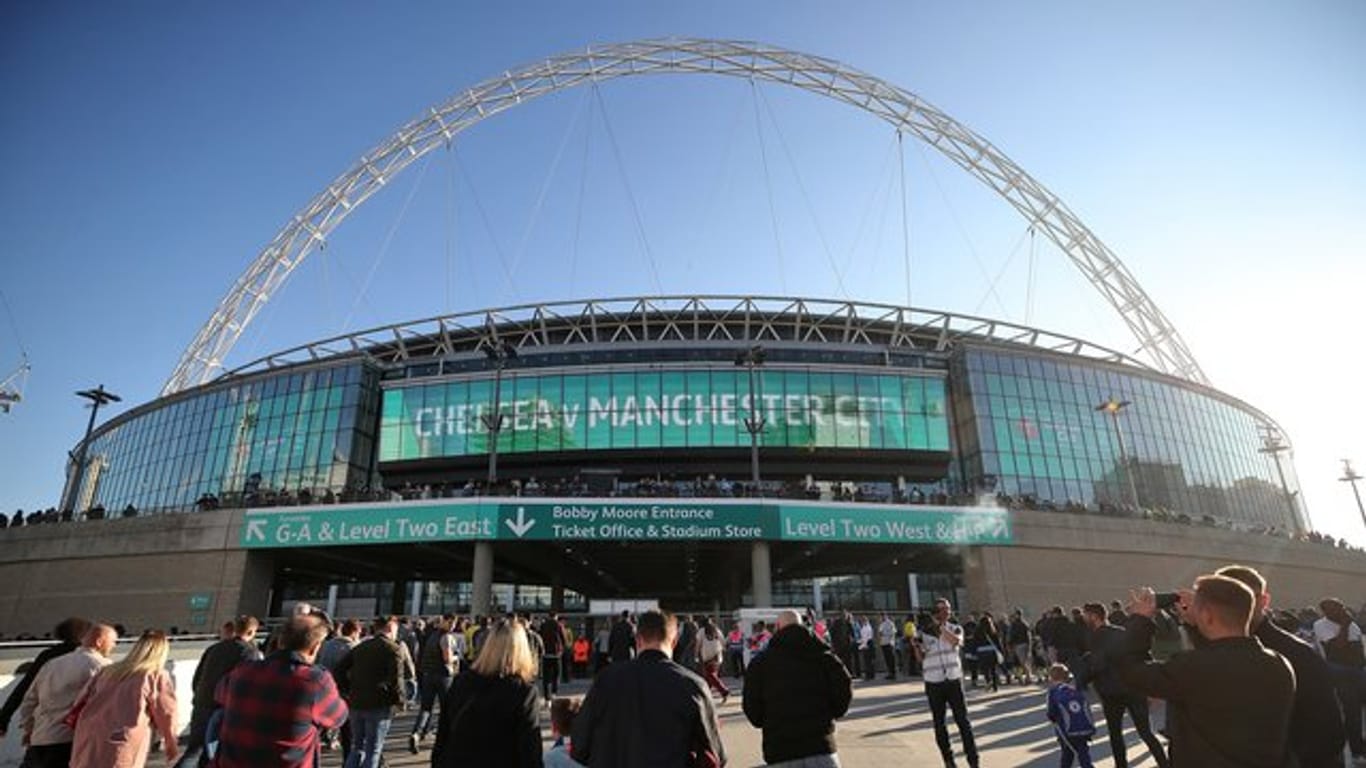 Das Wembley-Stadion könnte ein Schauplatz für die restlichen Spiele der Premier-League-Saison werden.