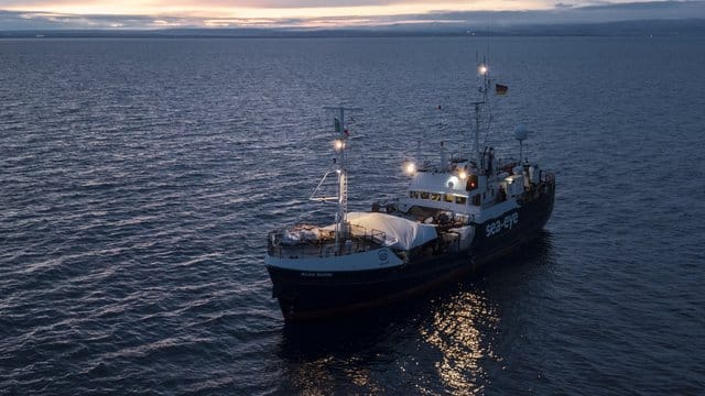 Das deutsche Rettungsschiff "Alan Kurdi".