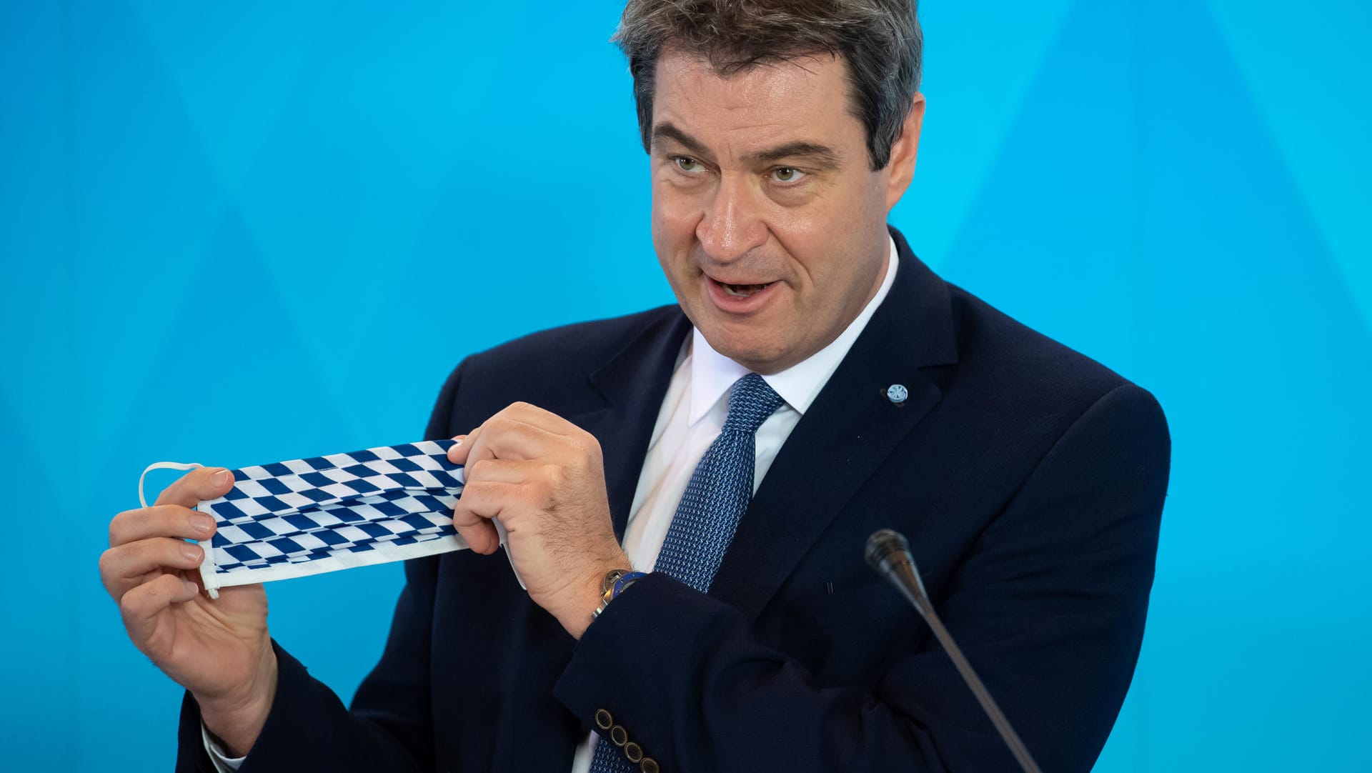 Bayerns Ministerpräsident Markus Söder: Der CSU-Politiker will die Corona-Maßnahmen vorsichtiger lockern als andere Bundesländer.